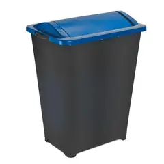 REHECHO - Basurero Tapa Vaivén 36L - Tapa Azul