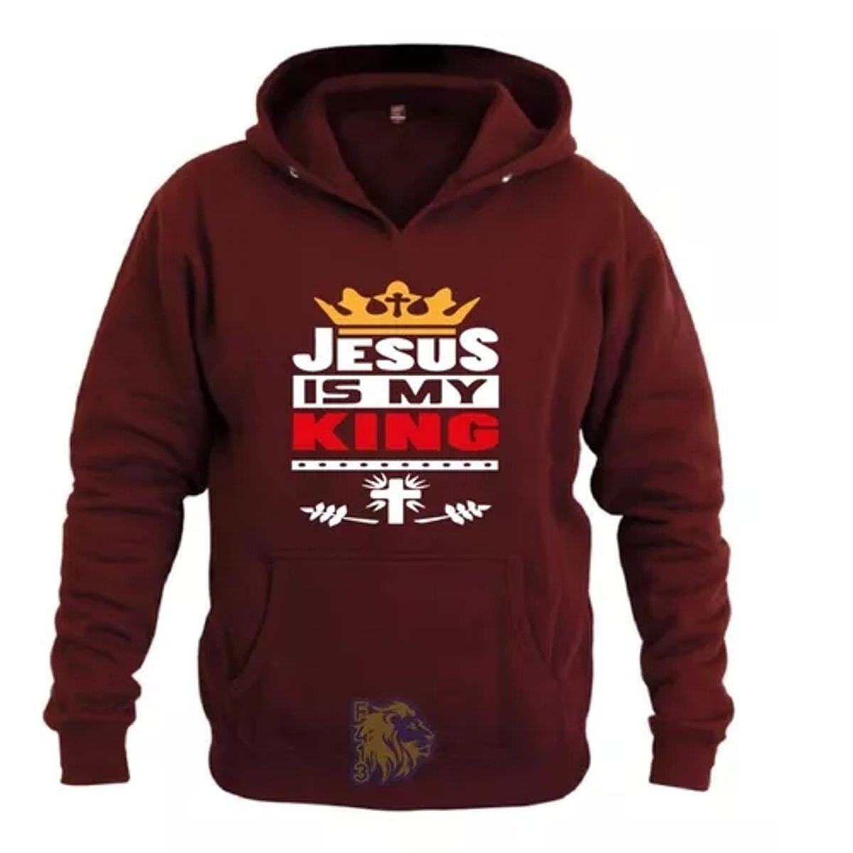 GENERICO - POLERON ESTAMPADO THE JESUS IS MY KING CRISTIANO ROMANOS MODAS