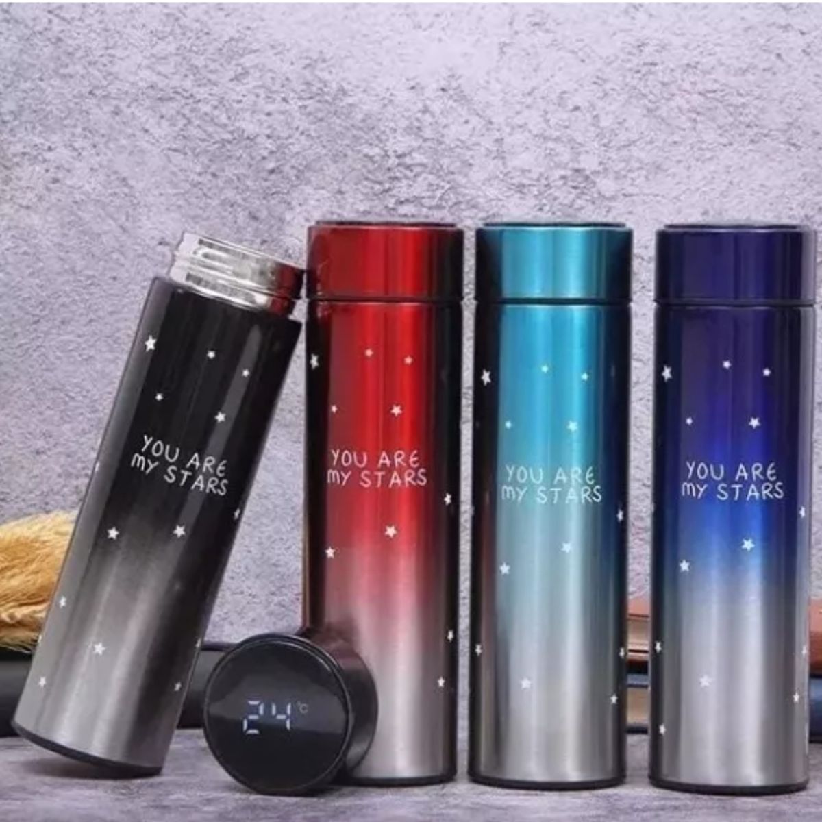 GENERICO - Termo Inteligente Digital Vaso Con Medidor De Temperatura Te