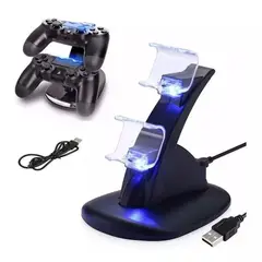 GENERICO - Base Cargador de Joystick Mando Ps4 con Soporte de Control