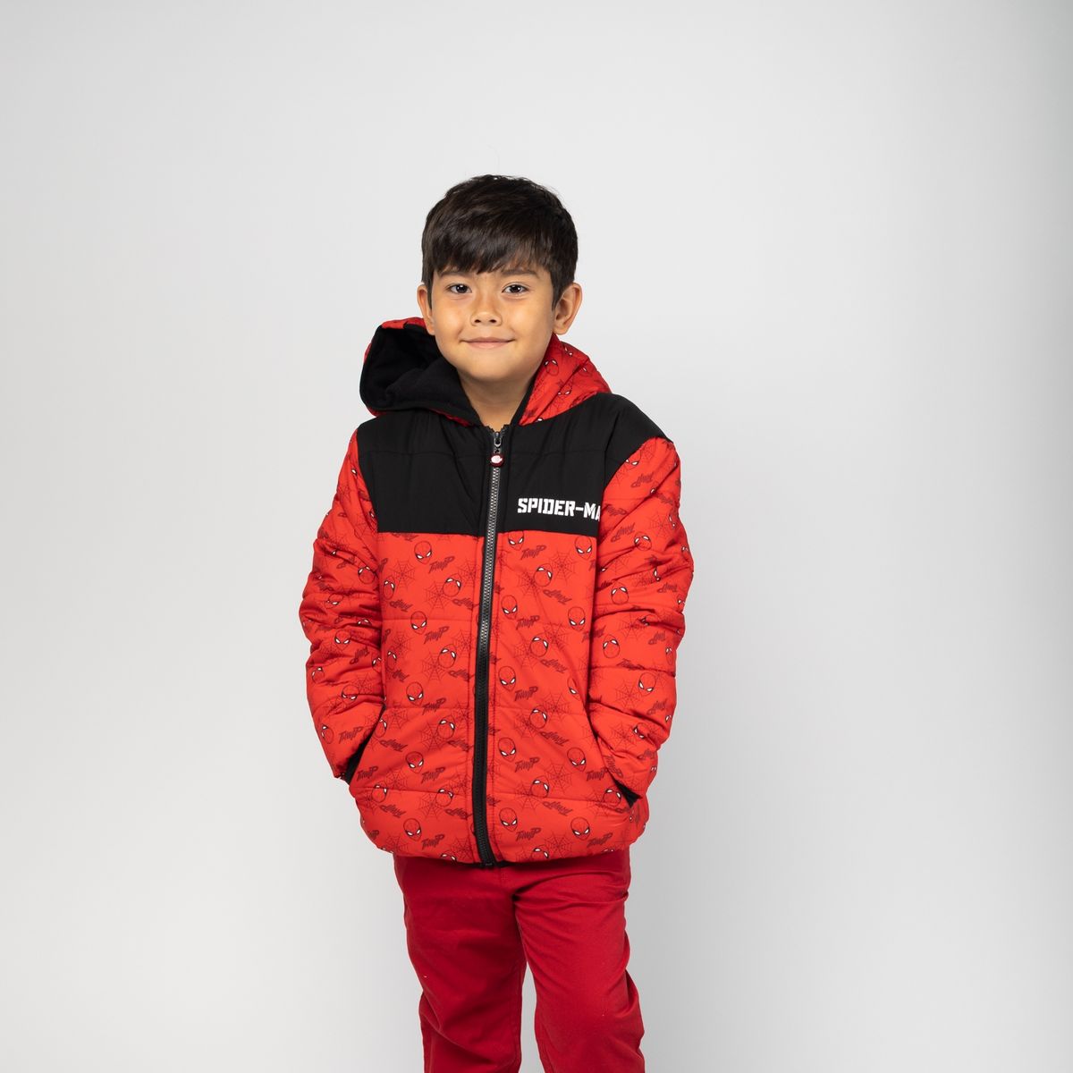 MARVEL - Parka Niño Spiderman Caras Rojo Marvel