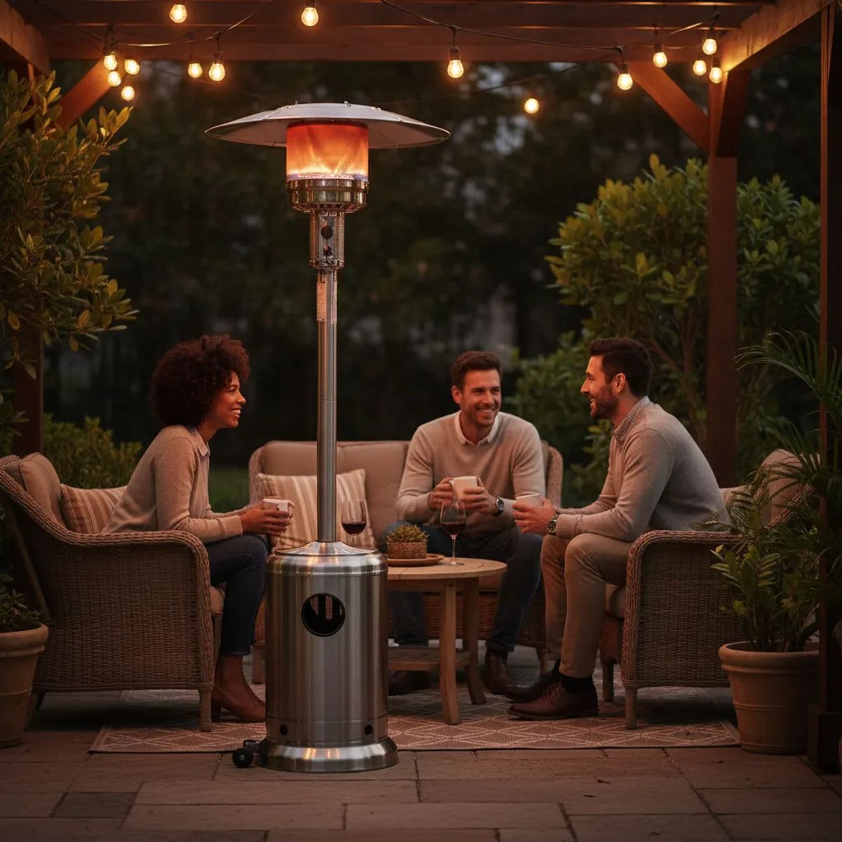 QRUBBER - Estufa Exterior Tipo Reflector 11kg Qrubber