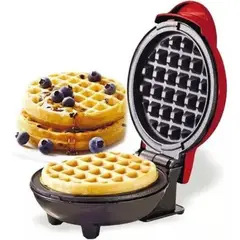 GENERICO - Mini Waflera Repostería Eléctrica Redonda Wafles