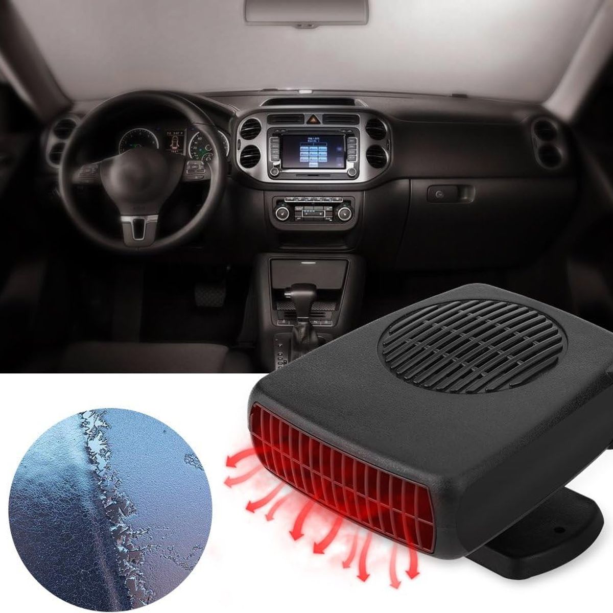 GENERICO - Calefactor Para Auto 200w Calefactor Para Autos 12v 2 En 1