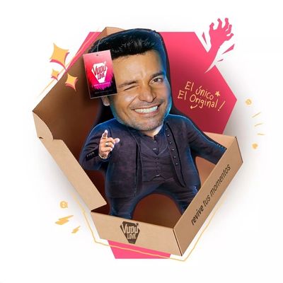 Imagen 2 del producto Cojín Peluche Chayanne Chiquito 40x30cm Vudú Love