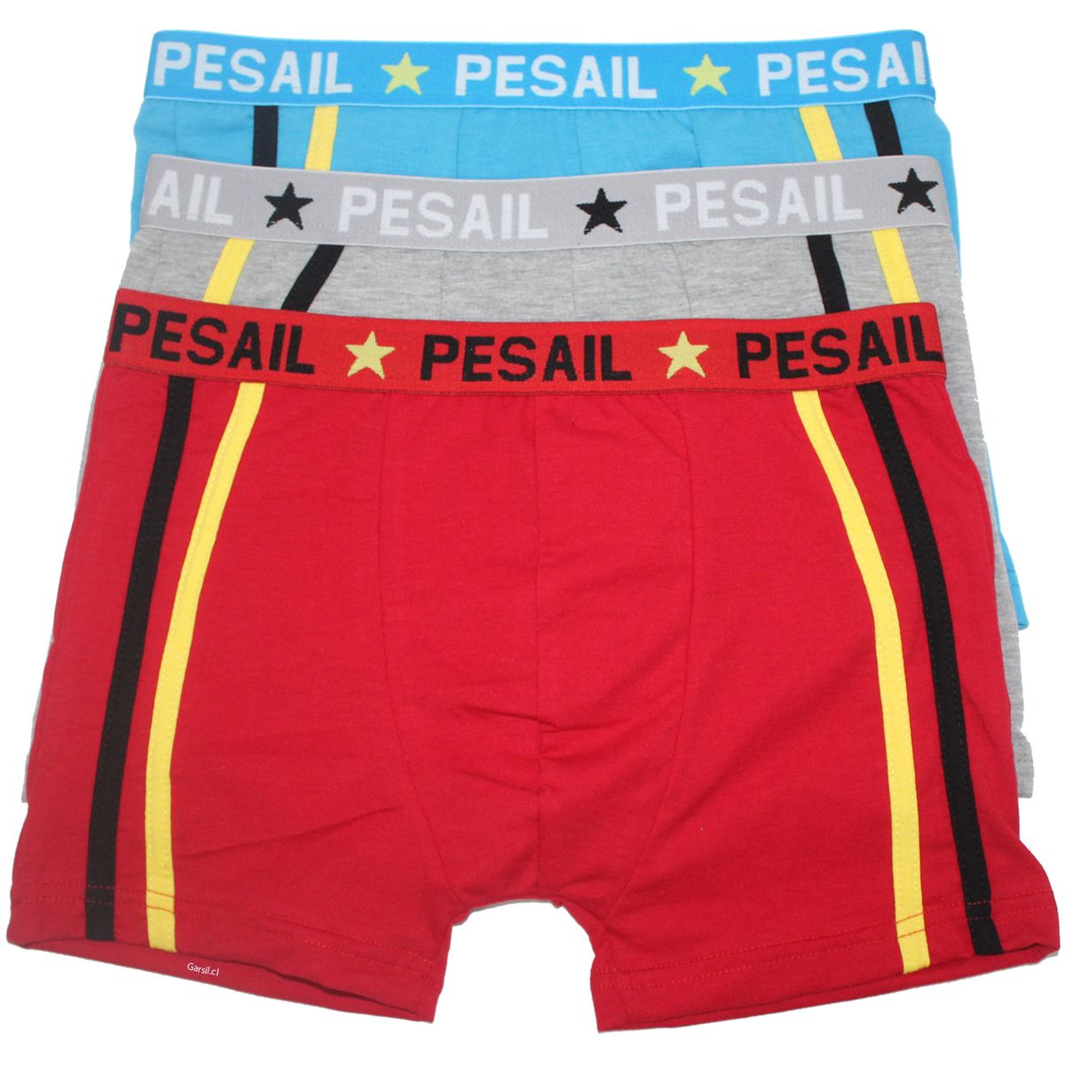 GARSIL - 12 Boxer De Algodon Para Niño - Colores Surtidos - Docena.