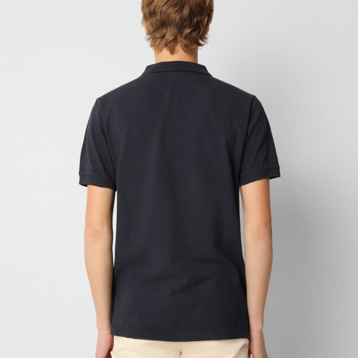 SCALPERS - Polo Básico Calavera Contraste Navy