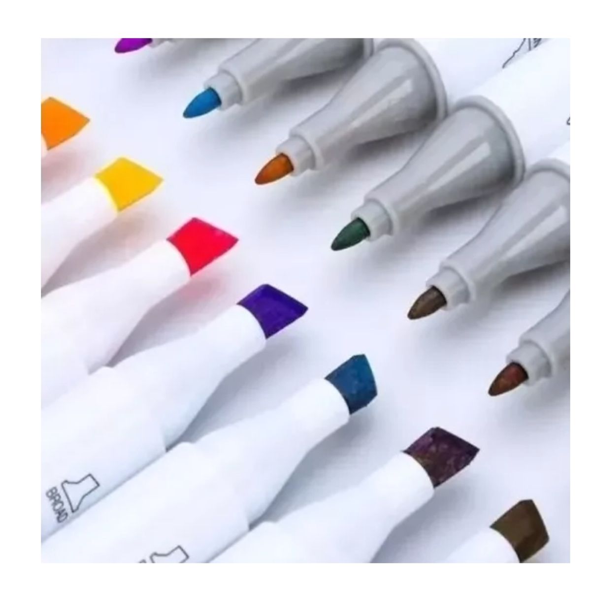 GENERICO - 48 Marcadores De Alcohol Punta Permanentes Plumon Doble