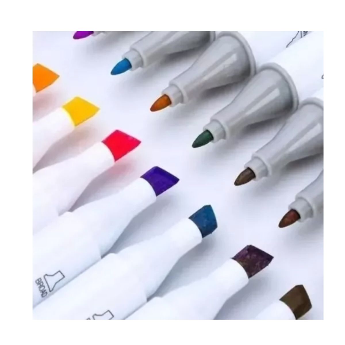 GENERICO - 48 Marcadores De Alcohol Punta Permanentes Plumon Doble