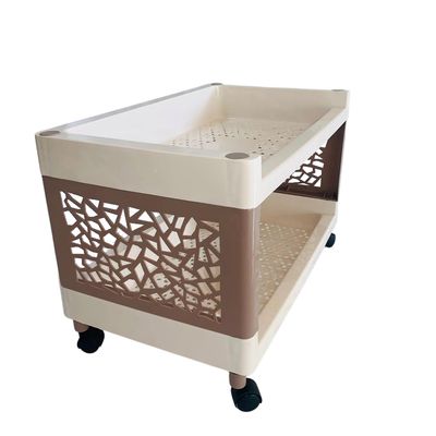 Imagen 2 del producto Estante Repisa Organizador Librero 2 niveles Ruedas 6051