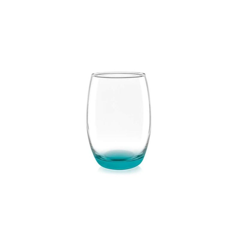GENERICO - Set de 6 Vasos Altos 460cc Mikonos Fondo Color.