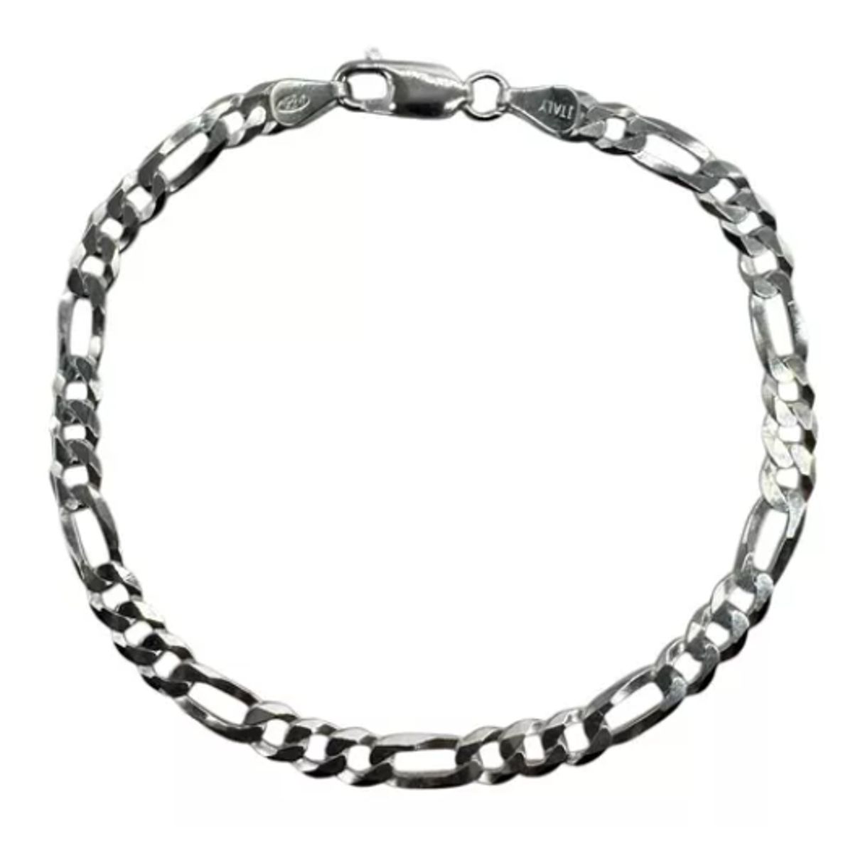 GENERICO - Pulsera Hombre Plata Italiana 925 - Modelo Figaro