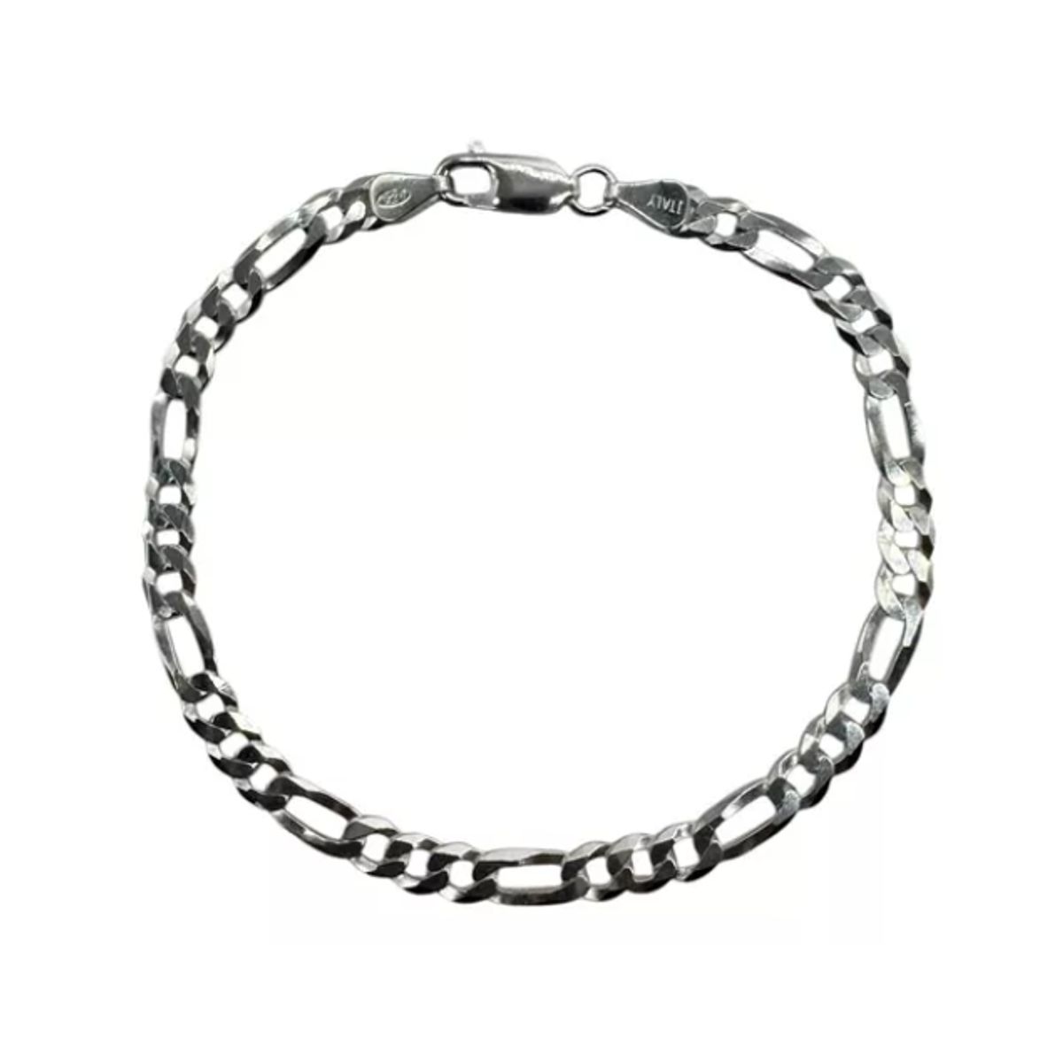 GENERICO - Pulsera Hombre Plata Italiana 925 - Modelo Figaro