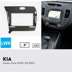 GENERICO - Bisel Adaptador Kia Cerato 2013-20 Para Radio 9pul Karvas