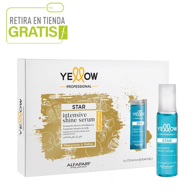 ALFAPARF MILANO - Pack 6 Ampollas Shine Alfaparf Yellow Extra Brillo