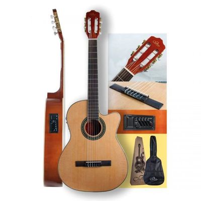 Imagen 2 del producto Guitarra Electroacustica Adulto Con Funda.
