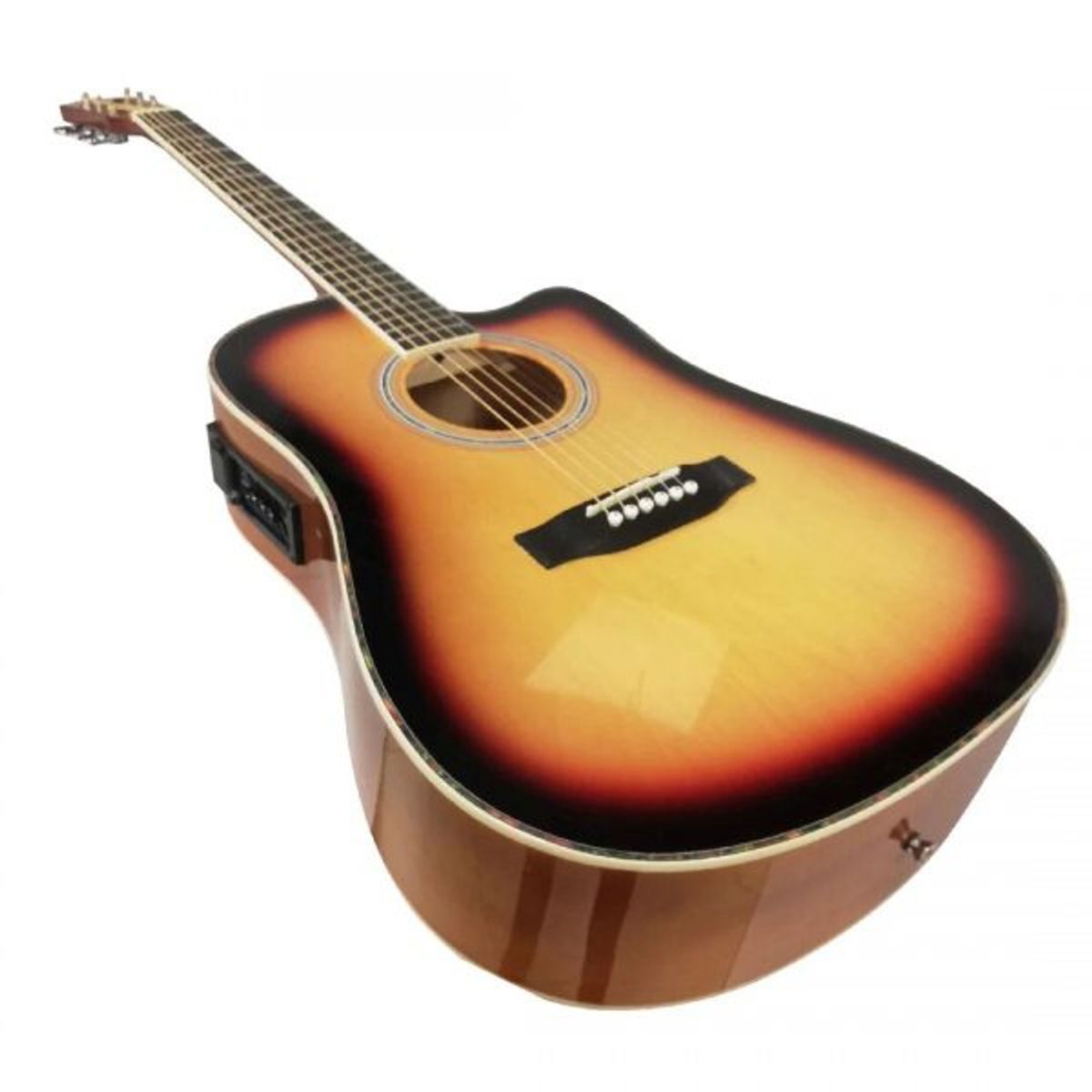 SEVILLANA - Guitarra Electroacustica 41 Adulto Sevillana Con Funda.