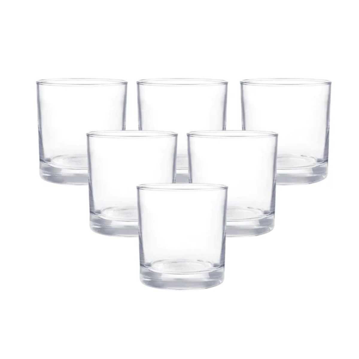 GENERICO - Set 6 Vasos Bebida Tragos Piscola Lexington Cristar 300ml