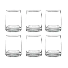 GENERICO - Set de 6 vasos bajos Toledo - 366cc - Para tragos fuertes