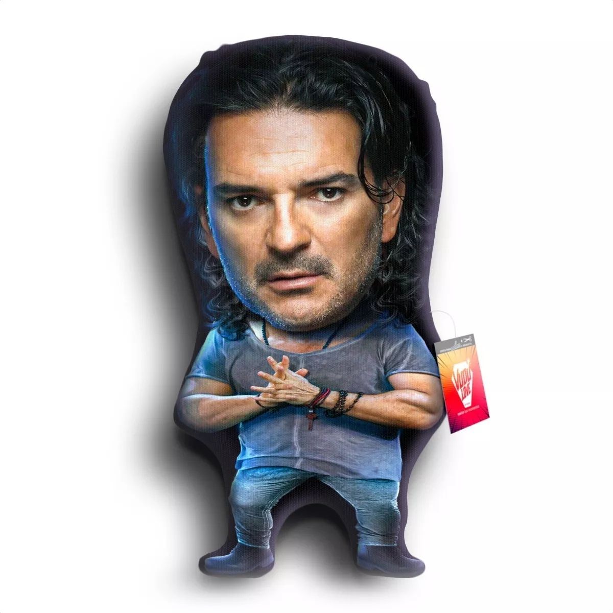 VUDU LOVE - Cojín Peluche Ricardo Arjona Chiquito 40x30cm Vudú Love