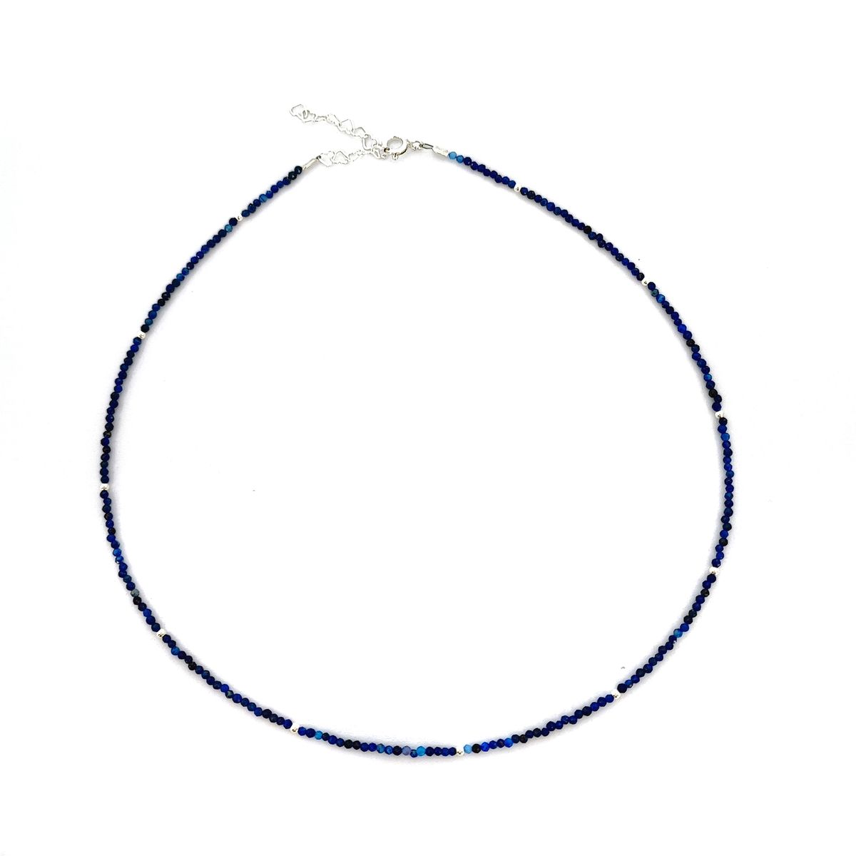COGGIOLA - Collar Mini Lapislázuli Facetadas Plata Fina 925