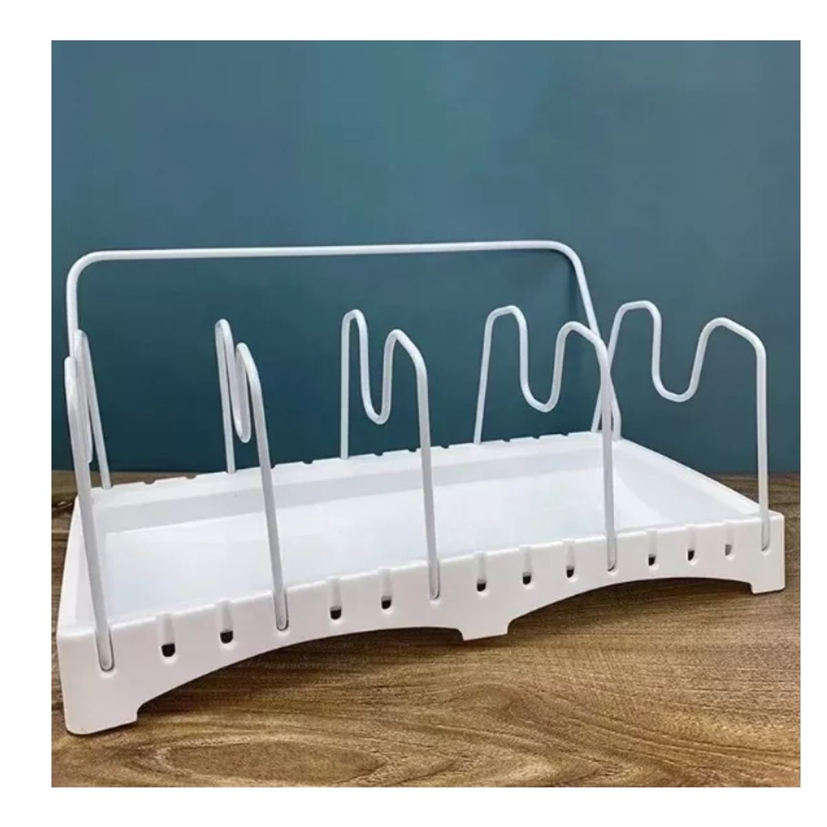 GENERICO - Escurridor De Loza Ollas Wok Sarten Secaplatos Organizador