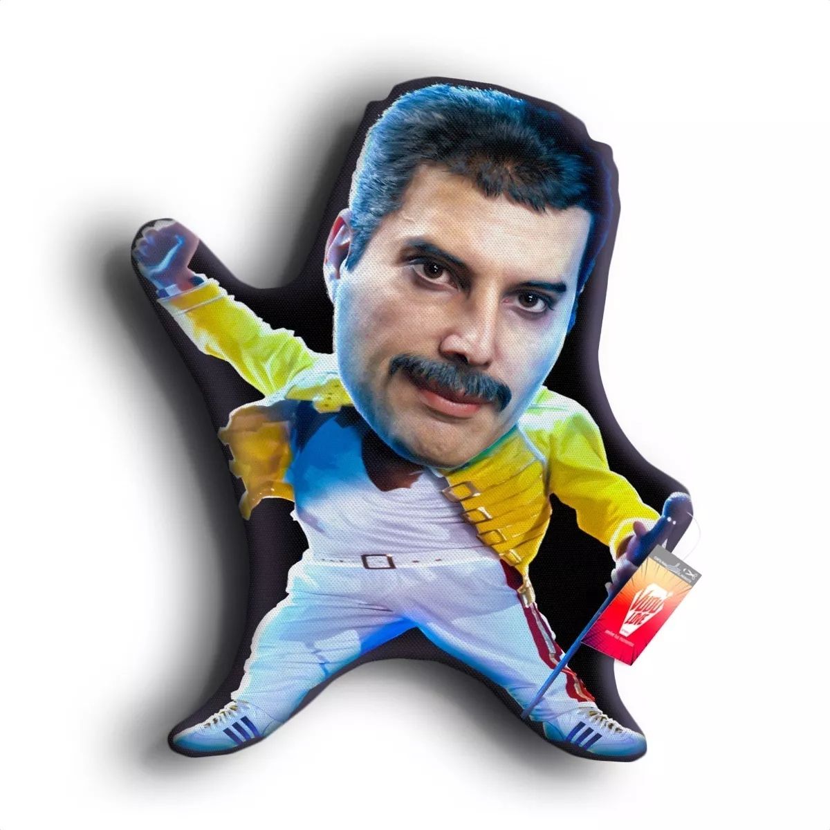VUDU LOVE - Cojín Freddie Mercury Queen Chiquito 40cm Vudú Love