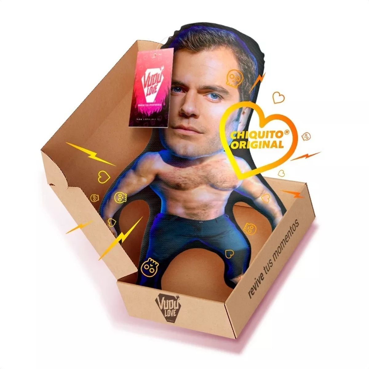 VUDU LOVE - Cojín Henry Cavill Chiquito 40cm Vudú Love