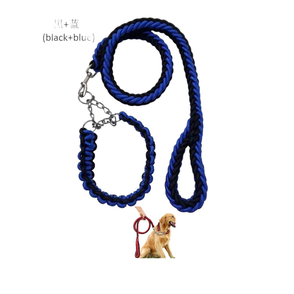 GENERICO - Correa Con Collar Para Perros Grandes