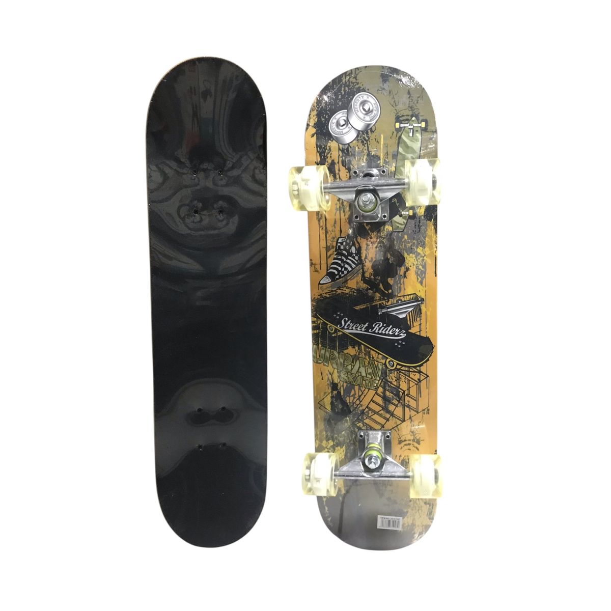 GENERICO - Tabla Skate Patineta Con Lija Con Ruedas Luces