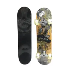 GENERICO - Tabla Skate Patineta Con Lija Con Ruedas Luces