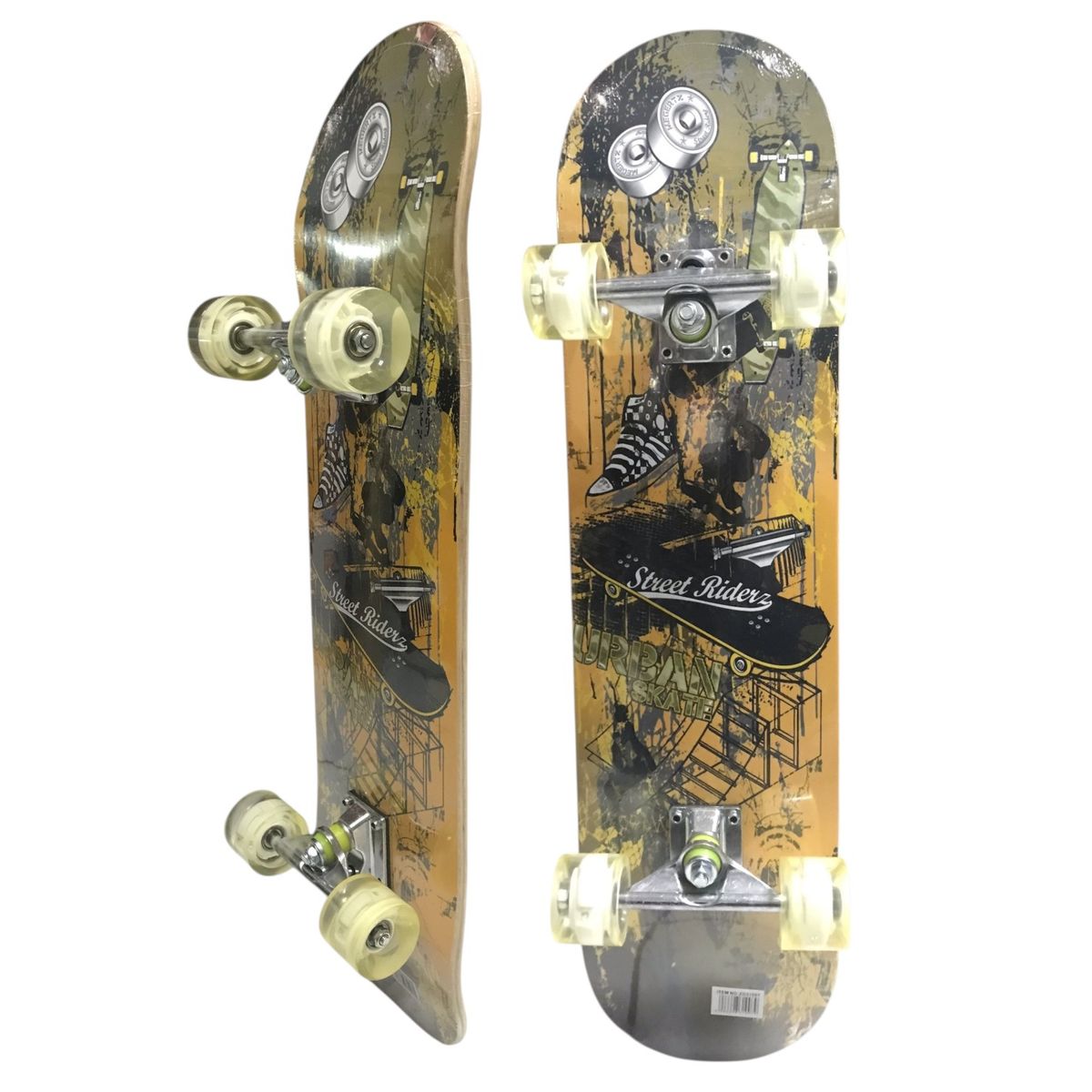 GENERICO - Tabla Skate Patineta Con Lija Con Ruedas Luces