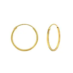 ZAZU - Argollas Doradas 18mm-Joyas Zazü