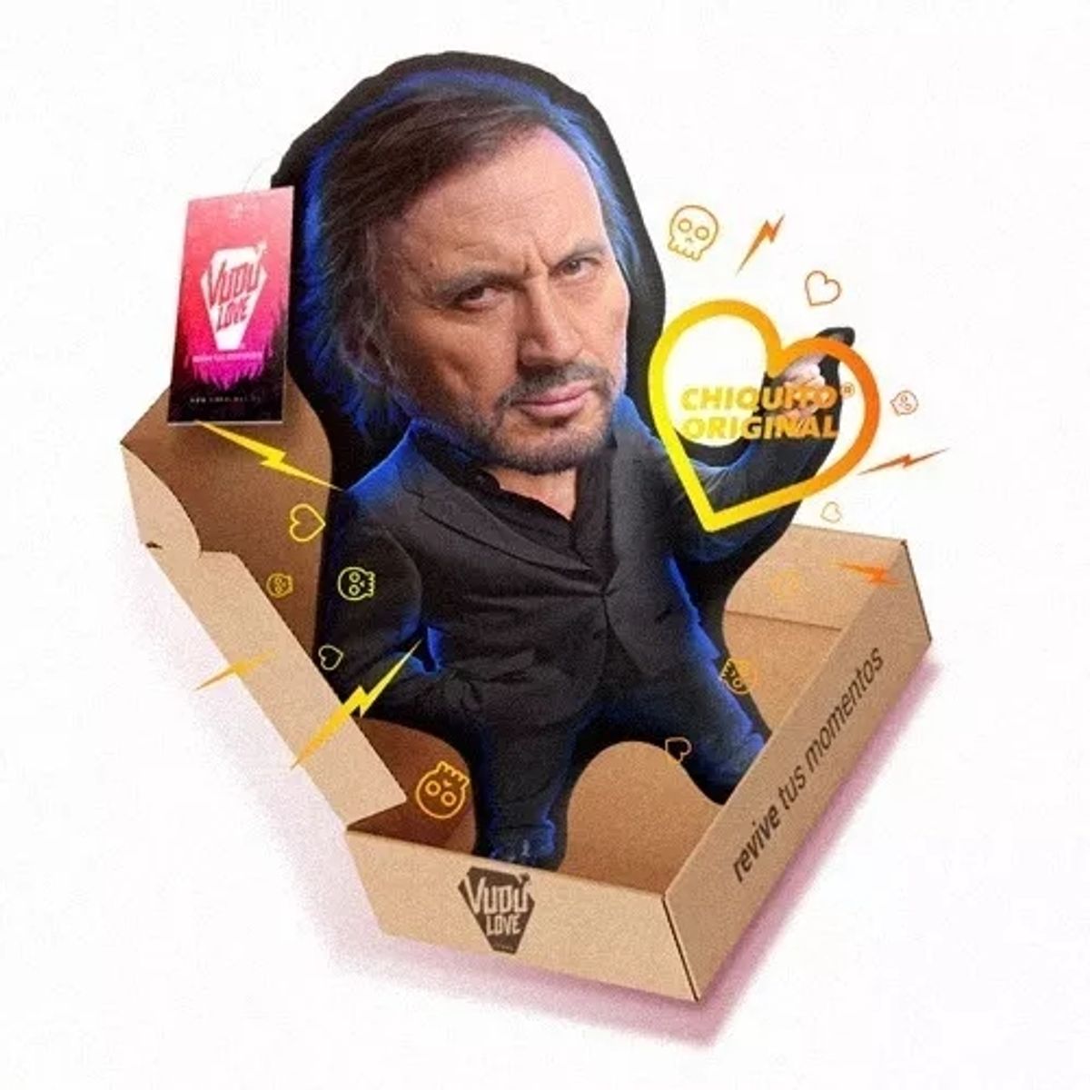 VUDU LOVE - Cojín Peluche Carlos Pinto Chiquito 40cm Vudú Love