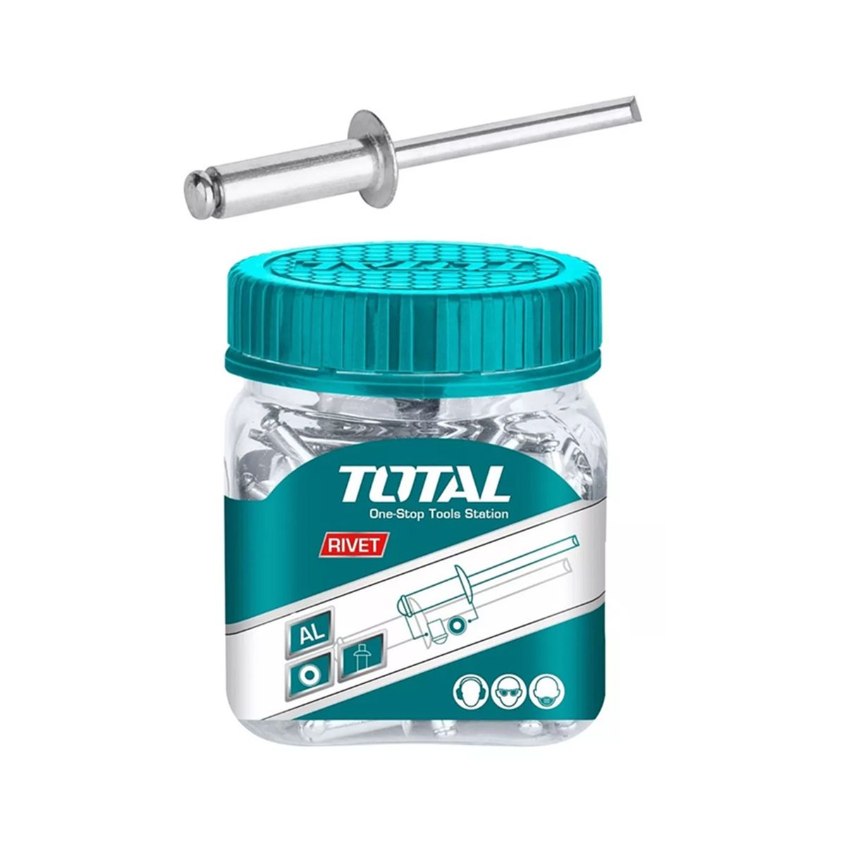 TOTAL TOOLS - Remaches Pop De 3.2 X 8mm 300 Unidades