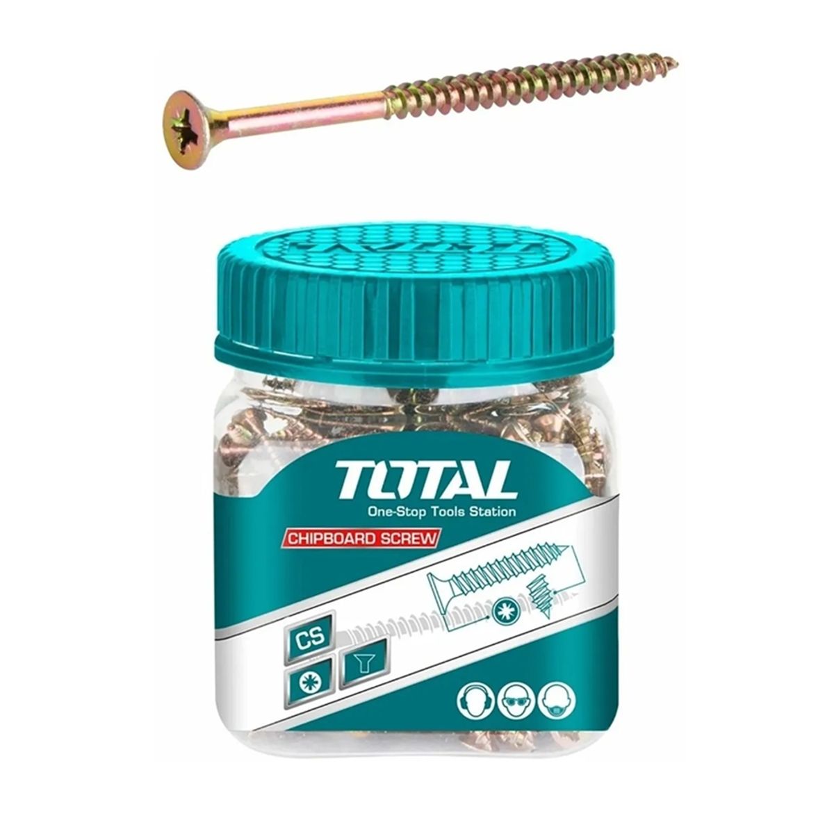 TOTAL TOOLS - Tornillo Para Madera Aglomerado 5.0 X 50mm 100 Unds Total