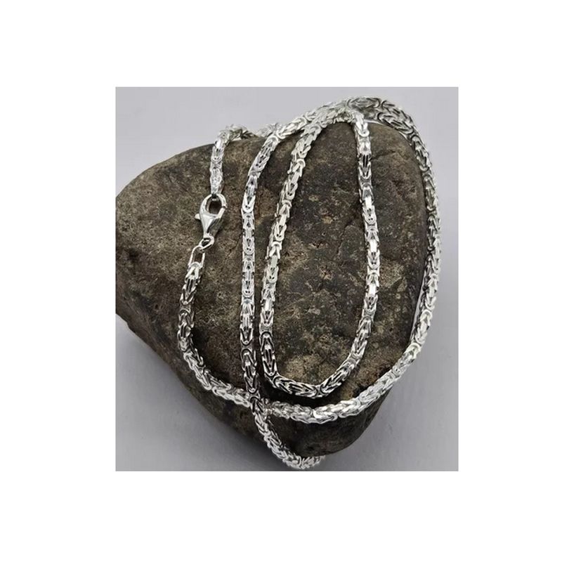 GENERICO - Cadena Camino Al Inca Plata Italiana 925 - Collar Hombre
