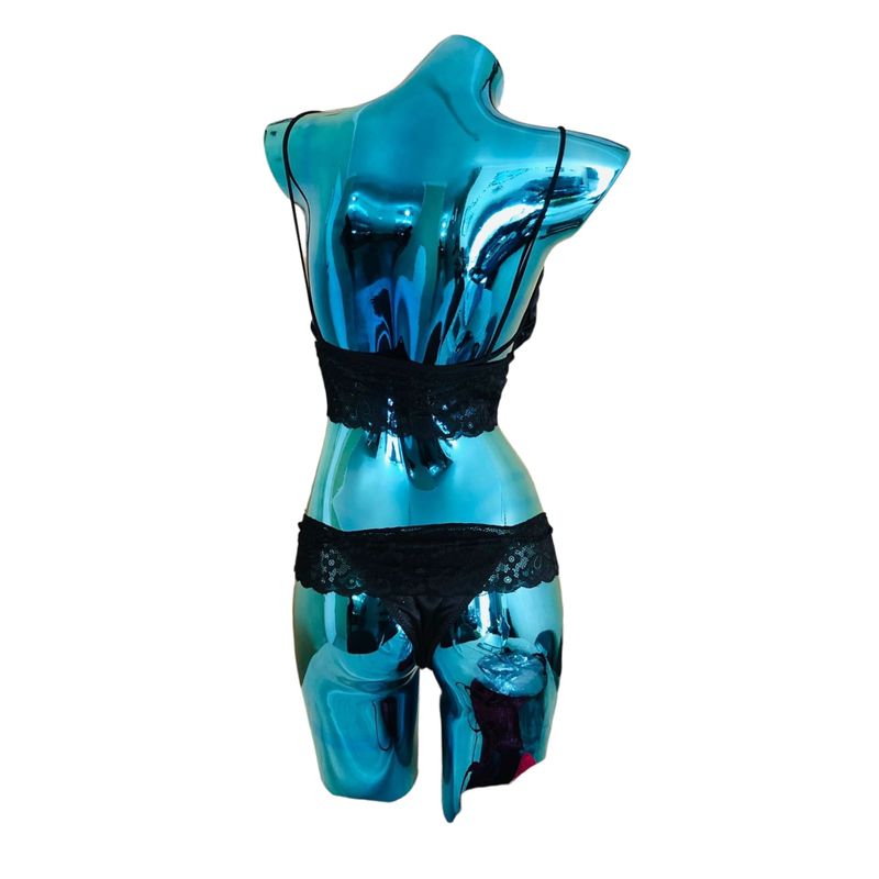 VICALLY FASHION - Conjunto De Lencería En Satin Y Blonda