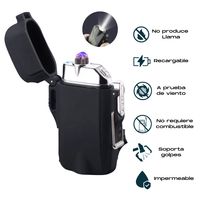 Encendedor Eléctrico Plasma Outdoor • Impermeable • Recargable • Negro