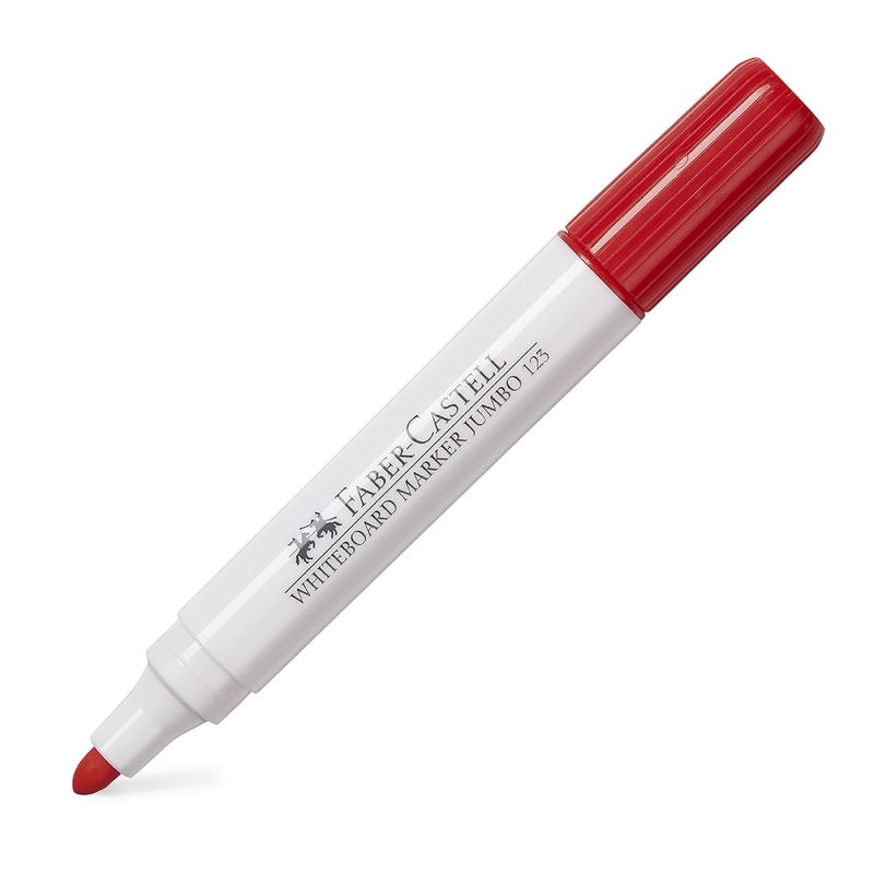 FABER-CASTELL - Marcador de pizarra Rojo Jumbo