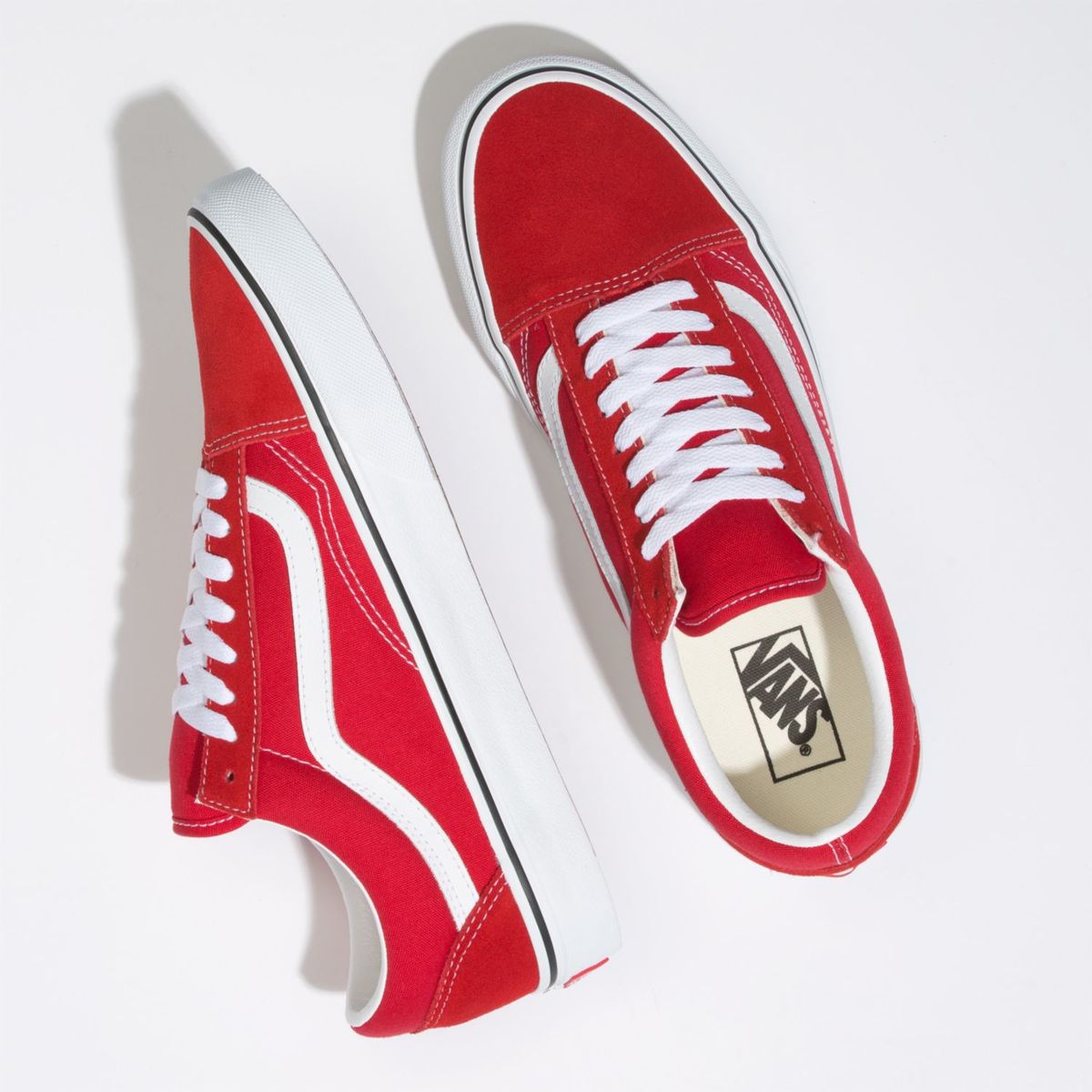VANS - Zapatilla Unisex Old Skool Racing Red/True White VANS