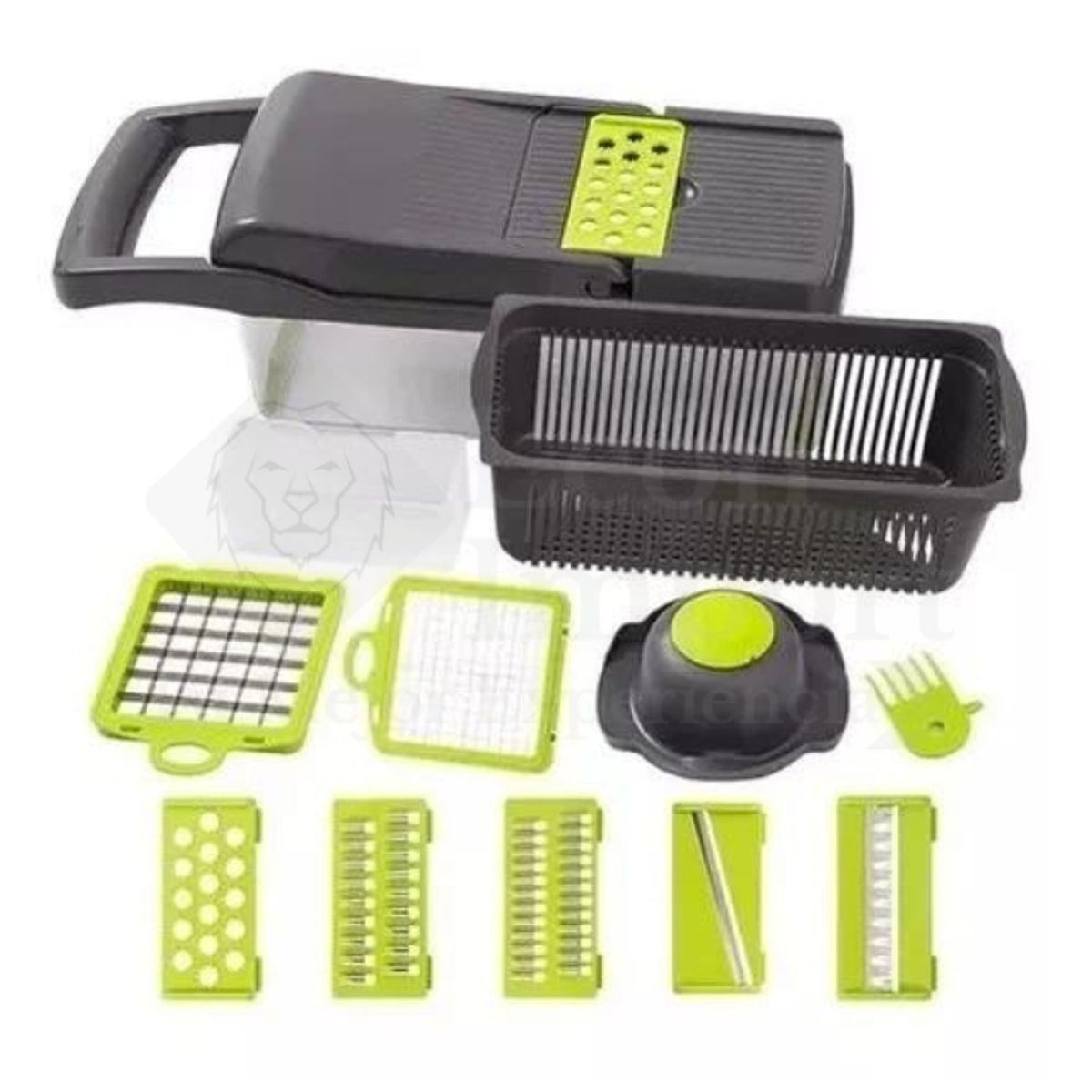 VEGGIE MACHINE - Picador Cortador De Verduras Y Frutas Rallador 14 en 1