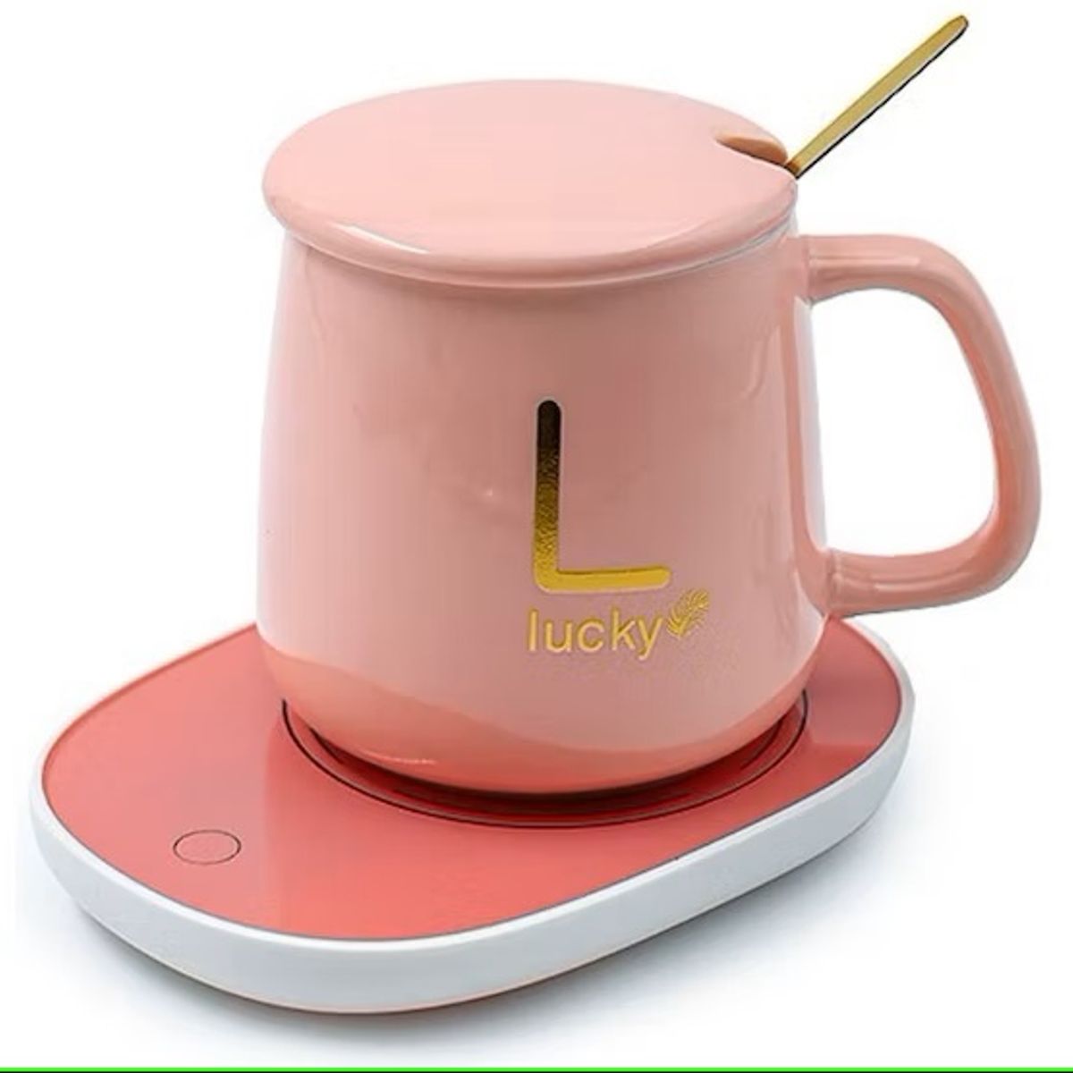 GENERICO - TAZA DE CAFÉ Y PLATO CON CALENTAMIENTO ELÉCTRICO