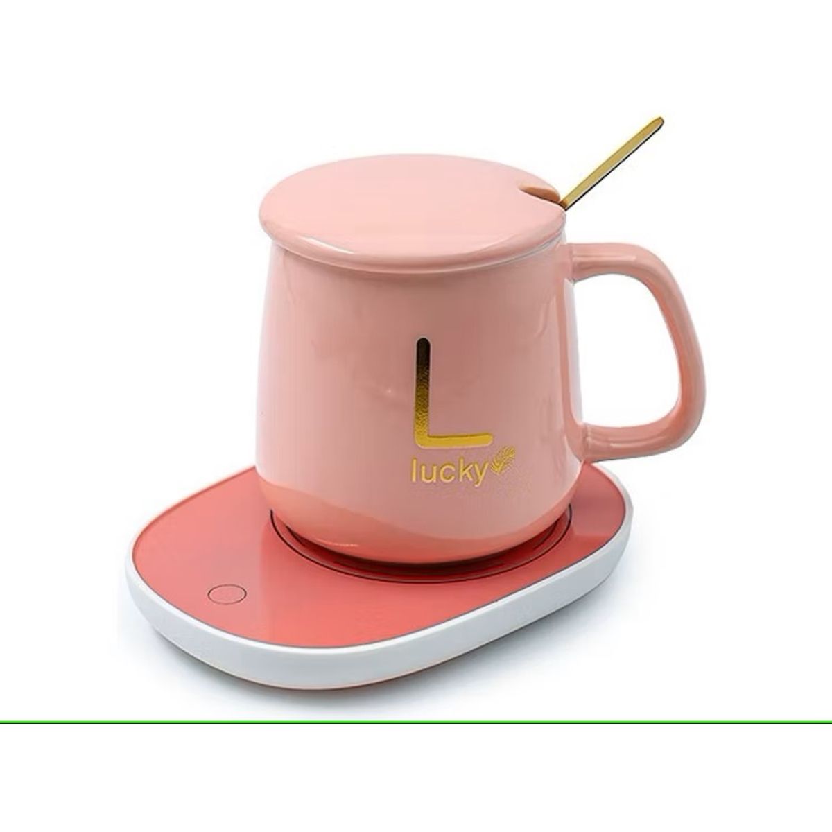 GENERICO - TAZA DE CAFÉ Y PLATO CON CALENTAMIENTO ELÉCTRICO