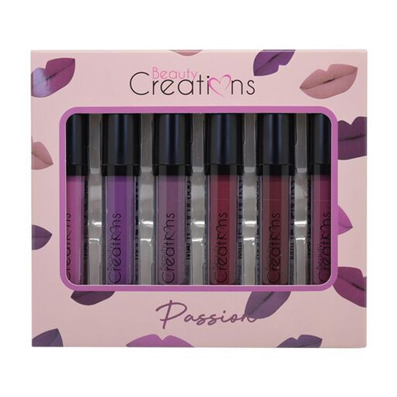 BEAUTY CREATIONS - Set de labiales mate «PASSION» Beauty Creations