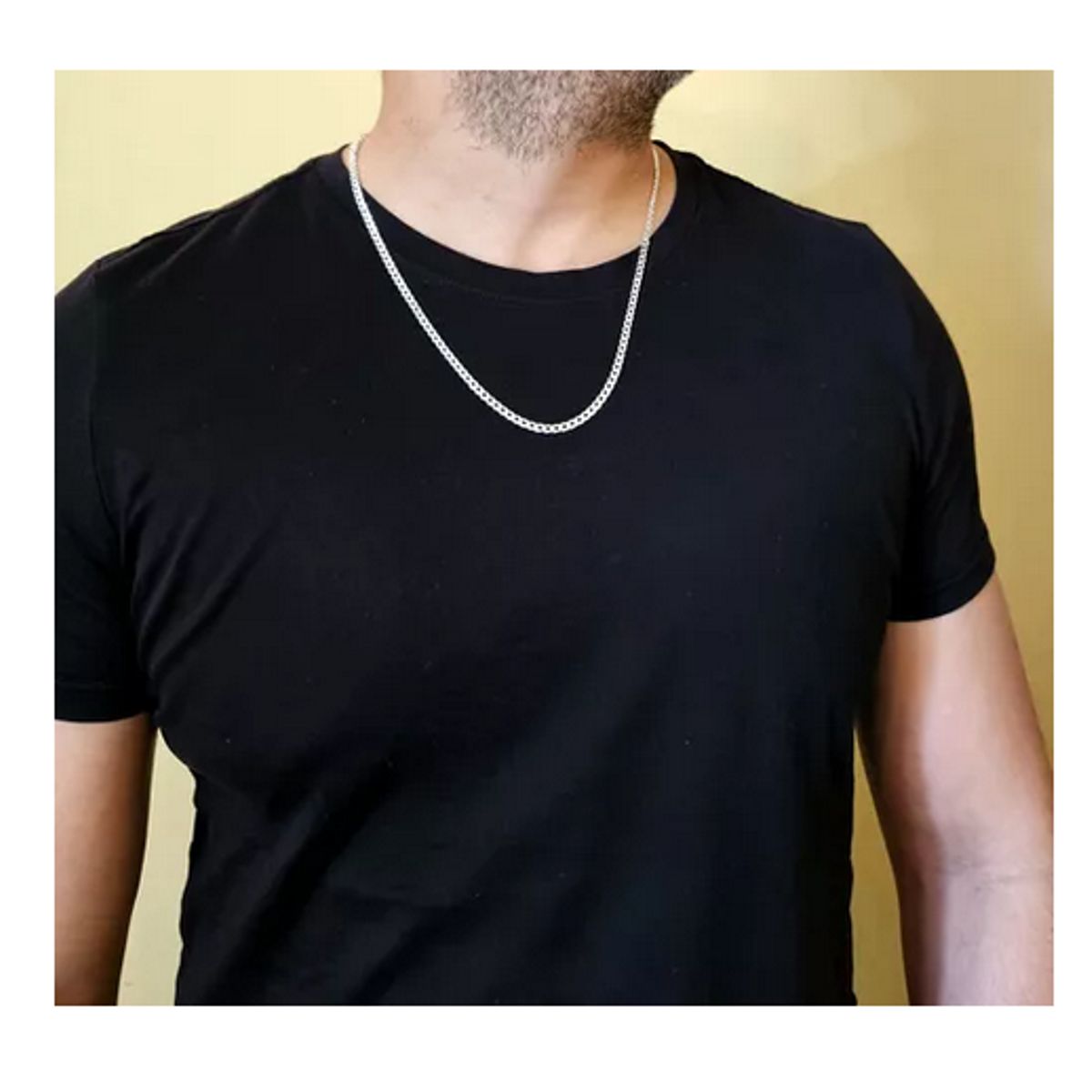 GENERICO - Cadena Hombre Grumet Plata 925 60 cm - 4 mm