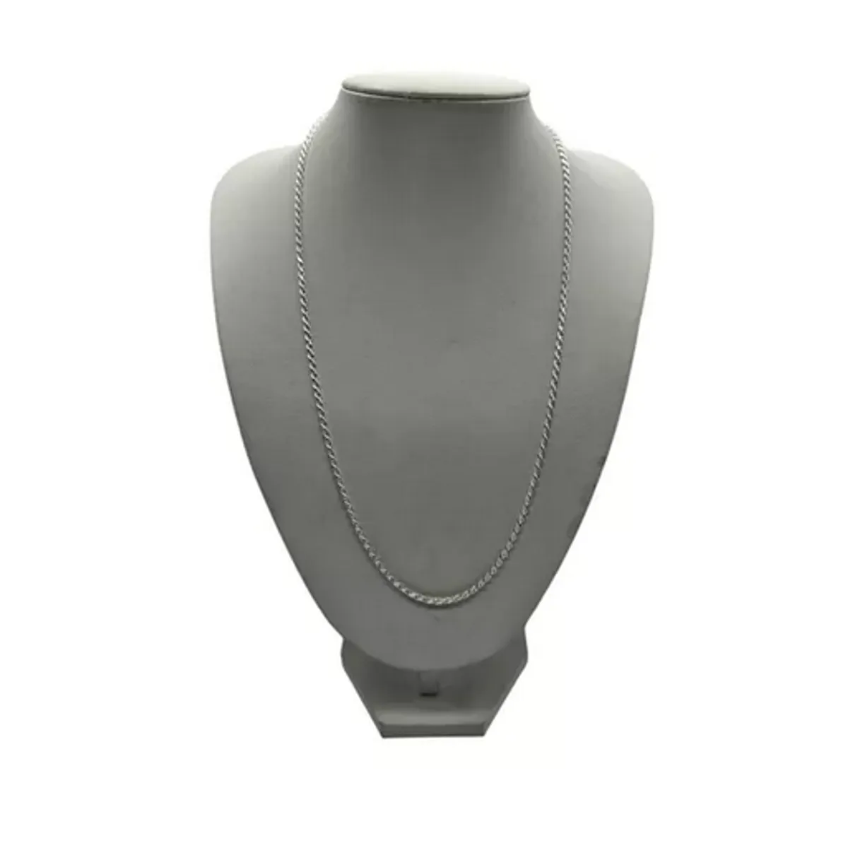 GENERICO - Cadena Turbillon Plata 60 Cm Hombre Italiana 925