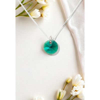 Imagen 2 del producto Collar Punto de Luz Plata 925 creado con cristales de Swarovski® Emerald