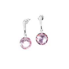 JOYAS MONTERO - Aros Gracia Cristales Genuinos Light Rose