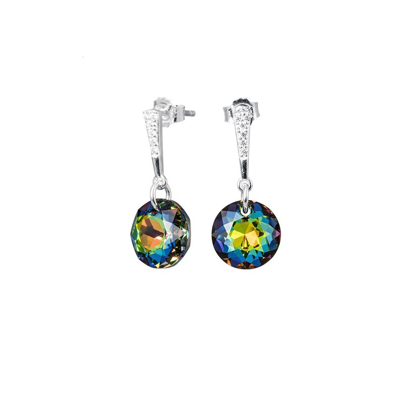 JOYAS MONTERO - Aros Gracia Cristales Genuinos Vitral Medium